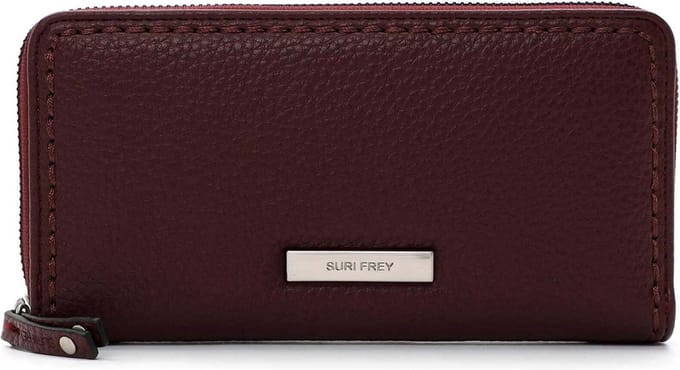 SURI FREY Portemonnee SFY Beauty Zip Around Wallet Darkwine Donkerrood