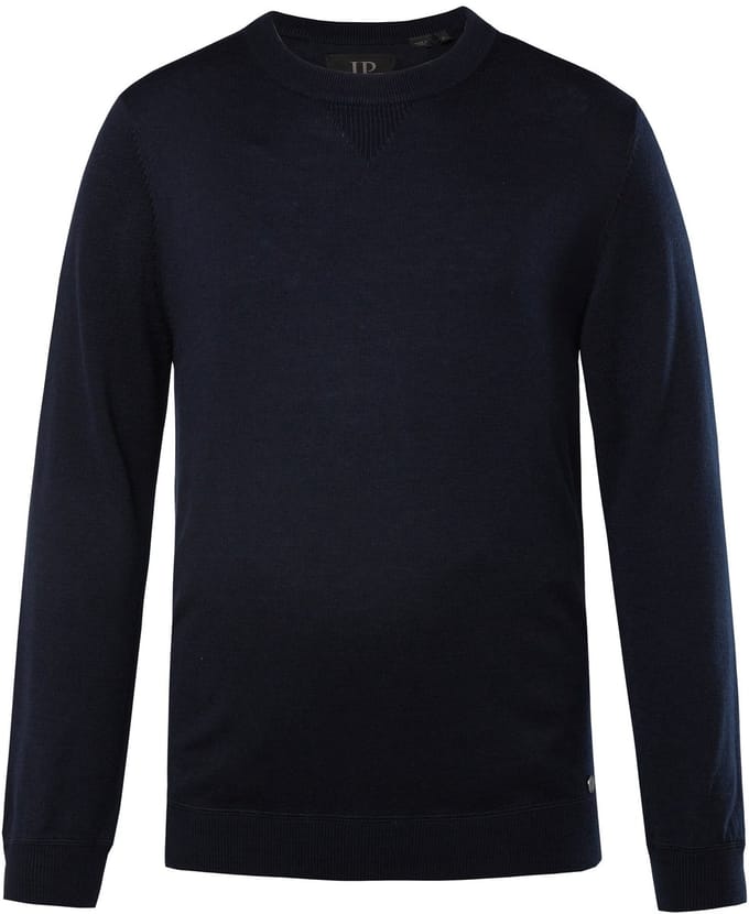JP 1880 - Heren - Trui MerinoTouch - Navy blauw - Maat 7XL