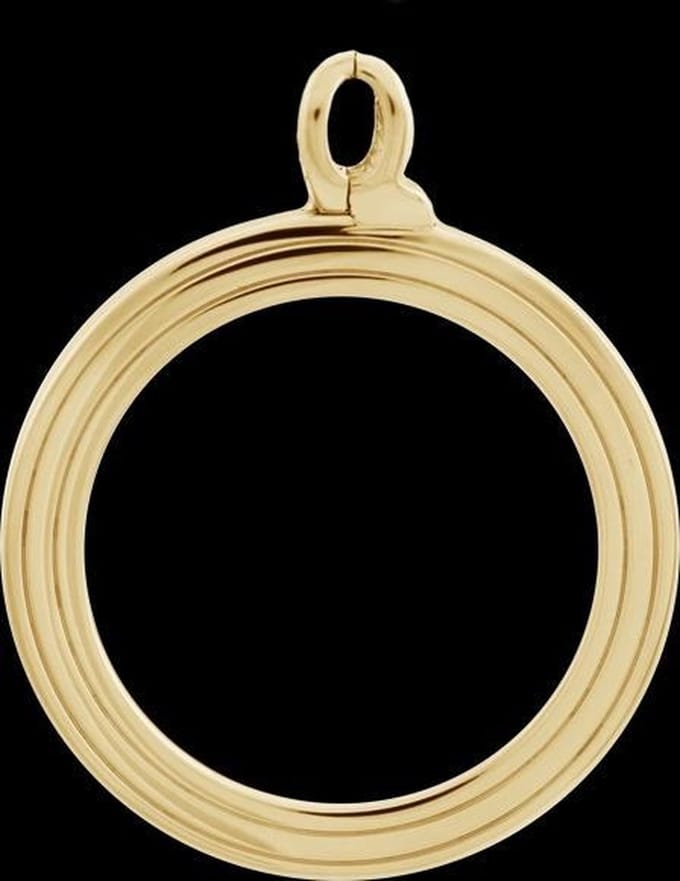 Quoins Hanger staal goudkleurig Large QHO-15L-G