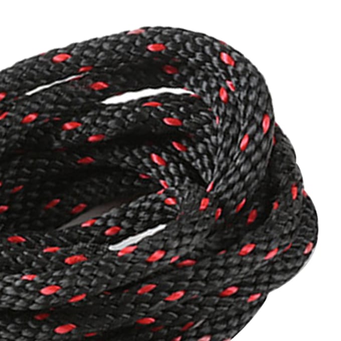 Enkel Katrolblok RVS Verstelbare Katrol Rollenwiel met 2 Sterke Gespen en Lang 2m/6.6ft black