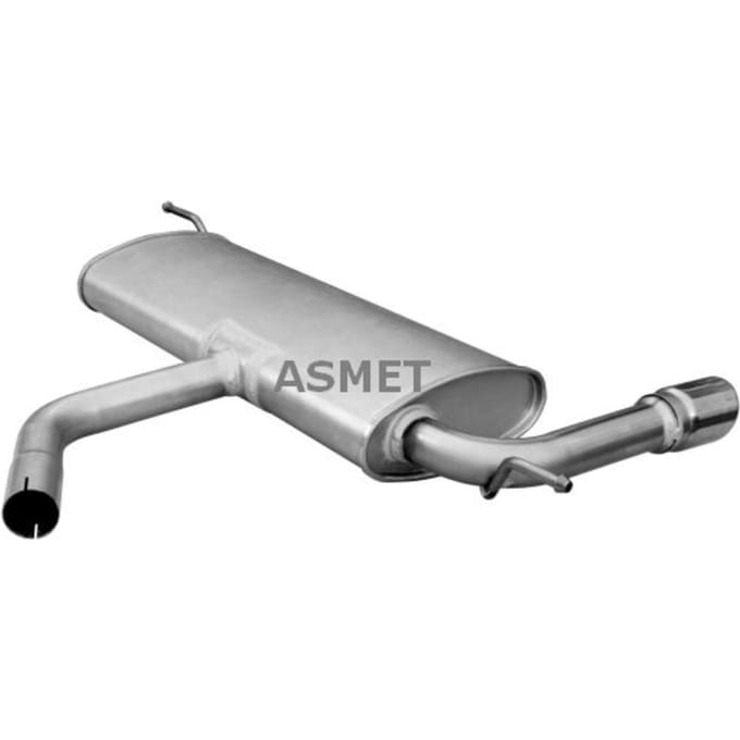Geluiddemper achter ASMET 06.025