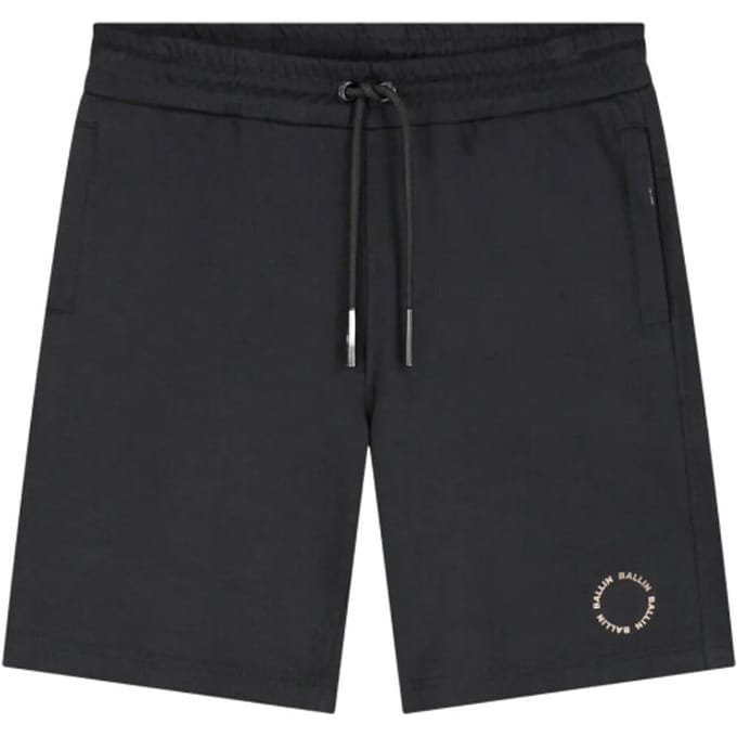 Ballin Amsterdam - Jongens Regular fit Shorts Sweat - Black - Maat 14