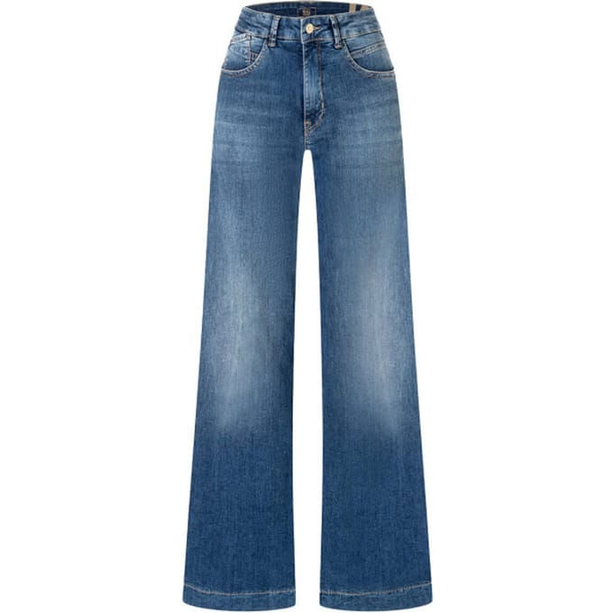 Wide leg jeans met 5-pocketmodel