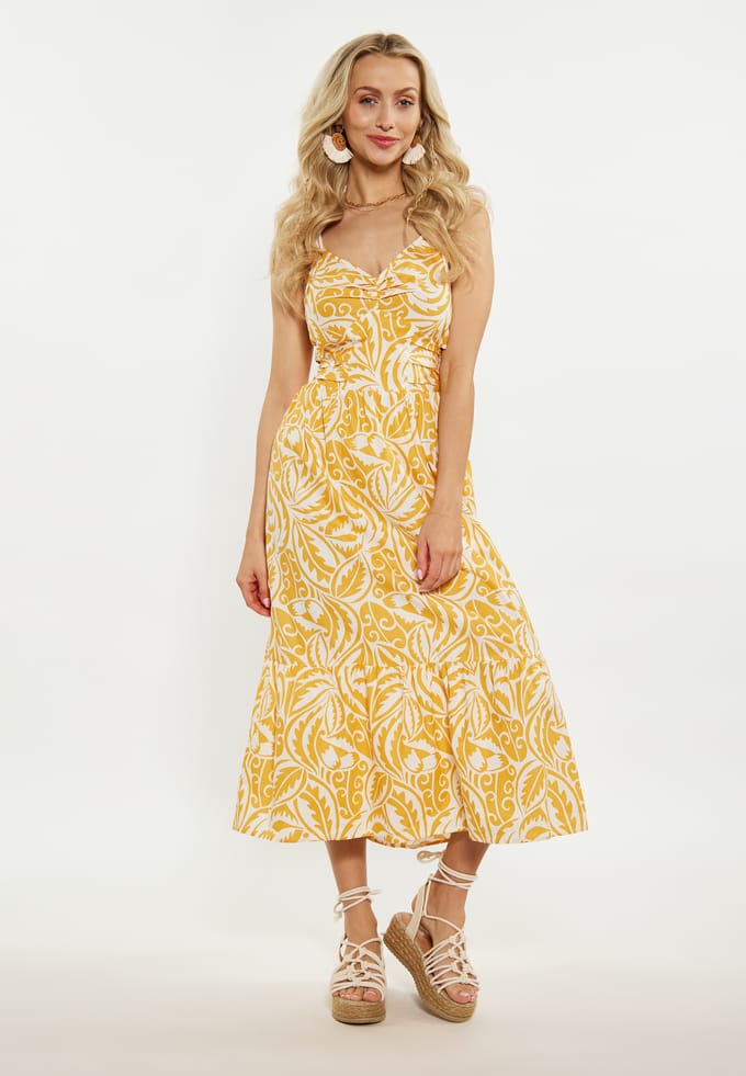 IZIA Jurk Dames geel