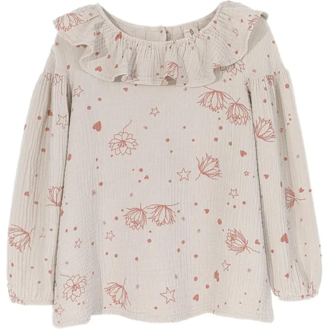Meisjesblouse Kids on the Moon Starflower
