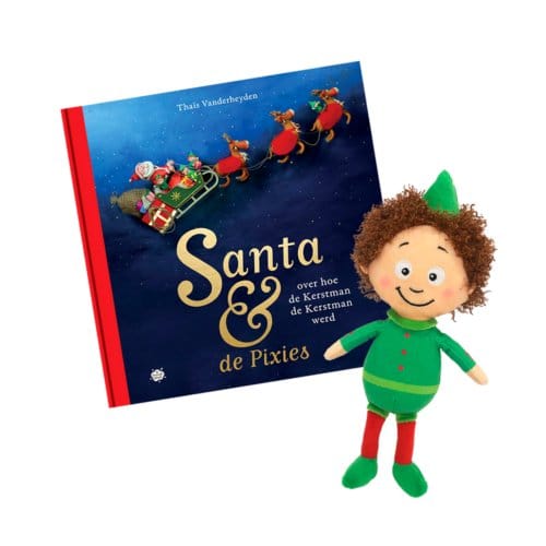 Santa & De Pixies, Pakket Pixiepop + Over Hoe De Kerstman De Kerstman Werd - Santa & De Pixies - Thaïs Vanderheyden