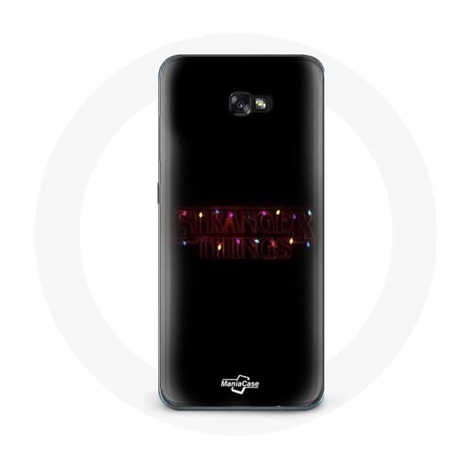 Coque pour Samsung Galaxy A3 2017 Stranger Things Affiche Logo Joyeux noël