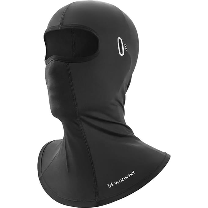 Wozinsky WKM-02B Balaclava Face Mask Motorcycle Bicycle Balaclava with Glasses Holes - Black