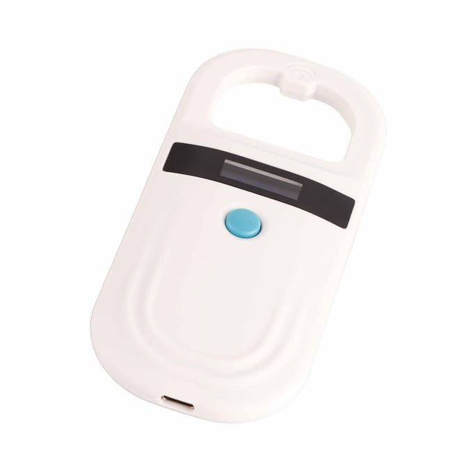 Oplaadbare Dierenchip ID Scanner Microchip Scanner Pet Tag Scanner wit