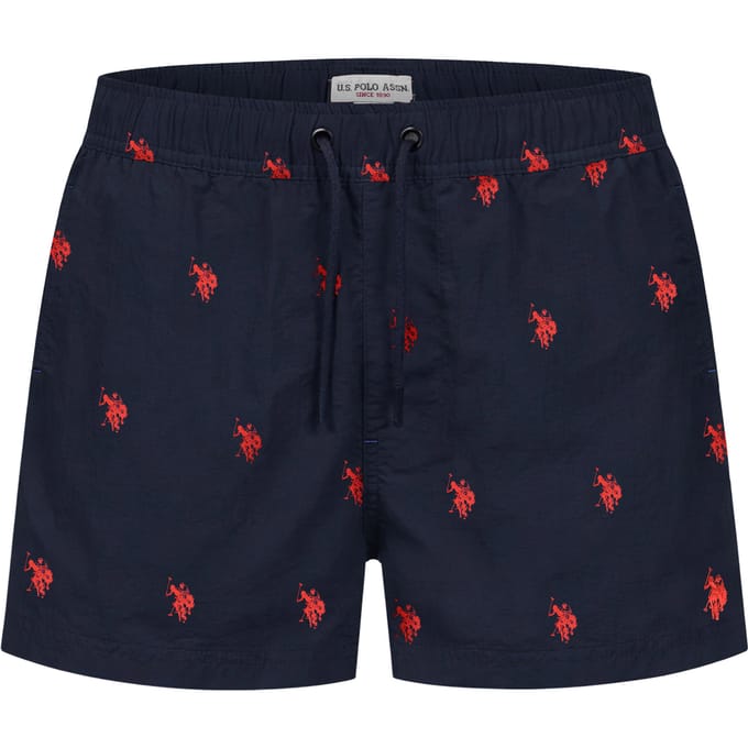 U.S. Polo Assn. heren zwemshort met allover logo design