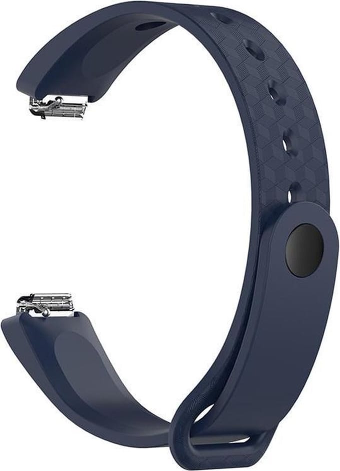 KELERINO. Siliconen bandje geschikt voor Fitbit Inspire (HR) - Donkerblauw - Small