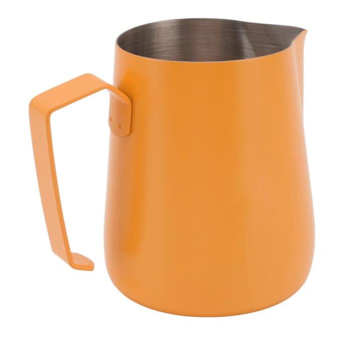 Pichet à lait 450 ml en acier inoxydable 304 pichet à vapeur pichet mousseur à lait pour café orange