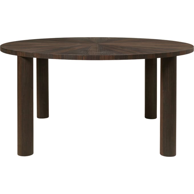 Ferm Living - Post Eettafel 150 x 150 cm - gerookt eiken, geolied - bruin
