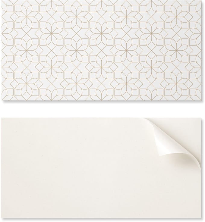 Esthetisch vinylbehang met print, 120x60 cm, geometrisch bloemenpatroon