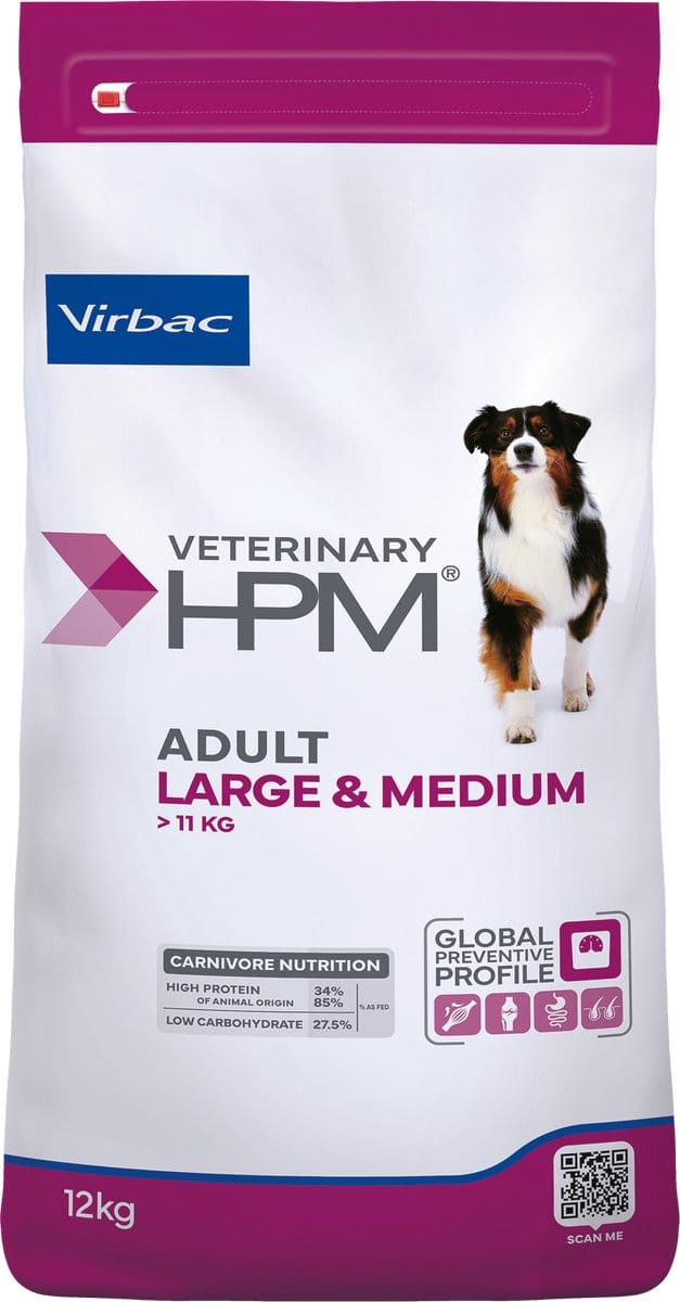 Virbac HPM - Adult Dog Large & Medium 12 kg