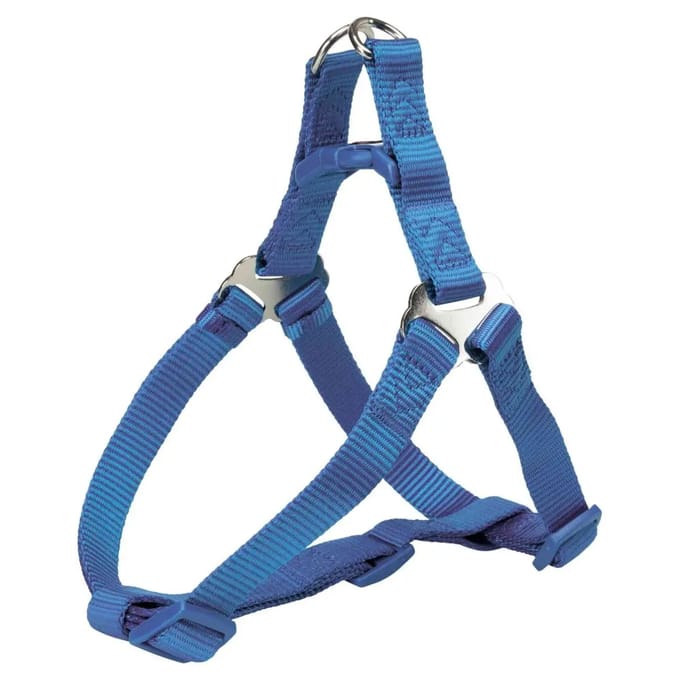 Trixie Premium One Touch harness M: 50-65 cm/20 mm royal blue