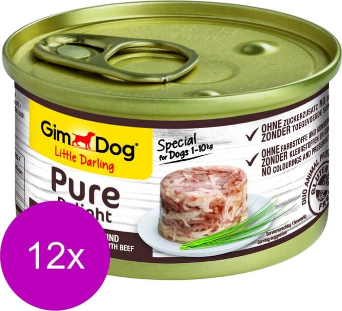 Gimdog little darling pure delight kip / rund - 12x85 gr