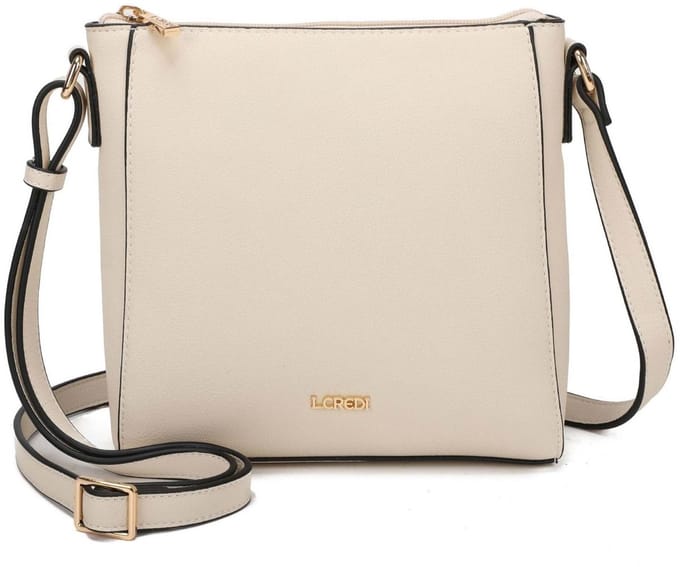 L.CREDI Schoudertas Polly Crossbody Bag Creme Crème