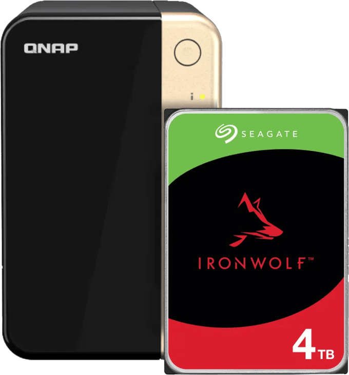 QNAP TS-264-8G + Seagate Ironwolf 4TB