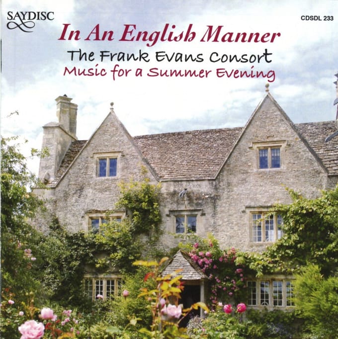 The Frank Evans Consort - In An English Manner (CD)
