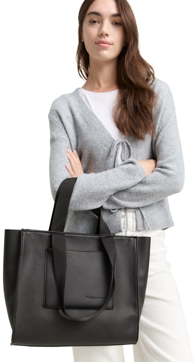 TOM TAILOR shopper Aisha Zip Shopper Black zwart