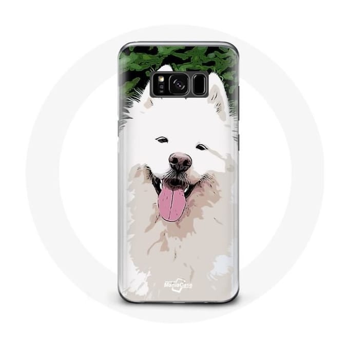 Case voor Samsung Galaxy S8 Plus Wit Samojeed hondenras