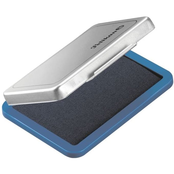 Pelikan Stempelkissen 5x 7cm blauw Metallic-Behuizing