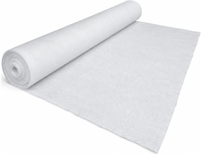 Decoris Sneeuwdeken - 100 x 200 cm - wit - polyester - ondergrond kerstdorp - onderkleed