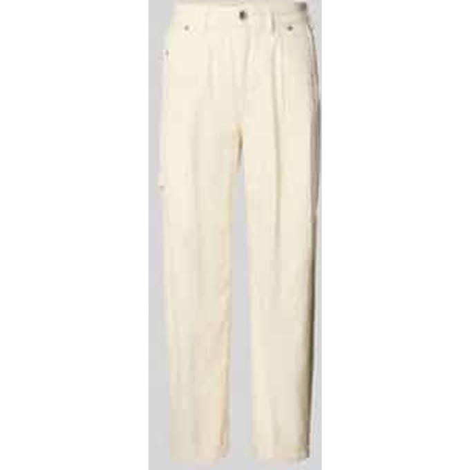 Tapered fit broek met structuurmotief, model 'QUALIFY'