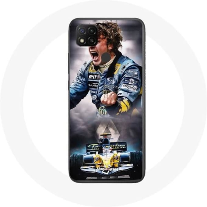 Case Xiaomi Redmi 9C Formule 1 Fernando Alonso F1-coureur