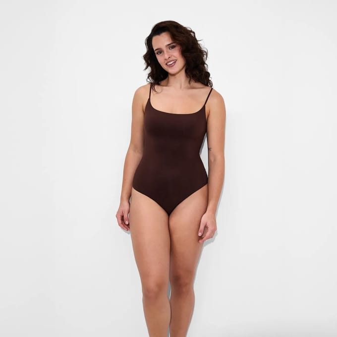 Cami Bodysuit String - Bruin - XS