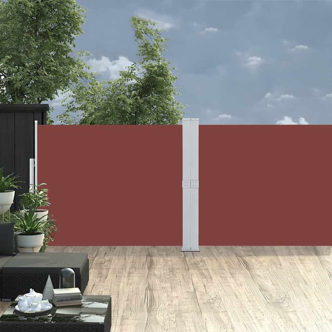 vidaXL - Tuinscherm - uittrekbaar - 140x1200 - cm - bruin