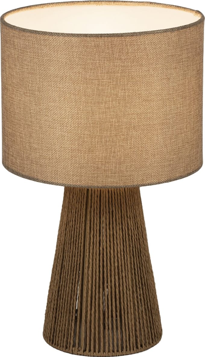 Lumidora Tafellamp 74739 - PAPER - E14 - Bruin - Beige - Naturel - Textiel - ⌀ 24 cm