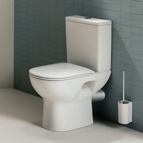 LAUFEN LUA pedestal WC for combination, rimless, horizontal outlet H8240860000001