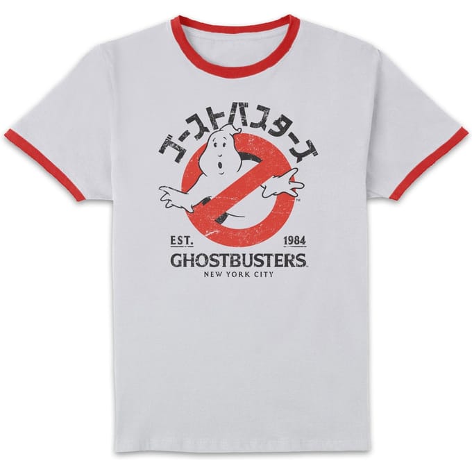 Ghostbusters EST. 1984 Unisex Ringer T-Shirt - White/Red - XS