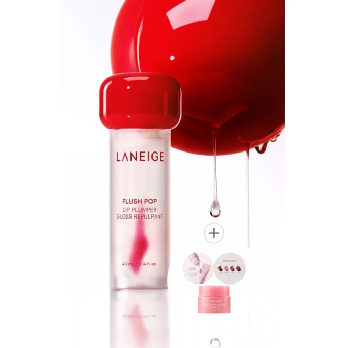 [LANEIGE] Plumping pour Lèvres Flush Pop (4.2ml) - Volume Instantané, Éclat & Recharge d'Hydratation