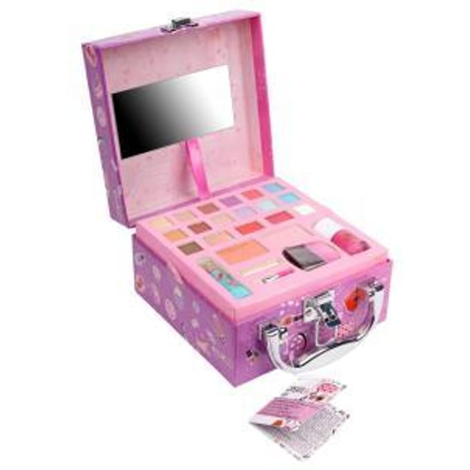 Create it! Make-Up koffer klein paars Opmaken en sieraden
