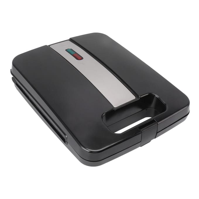 Appareil à Panini Chauffage Double Face Presse à Sandwich pour Cuisine Restaurant L black