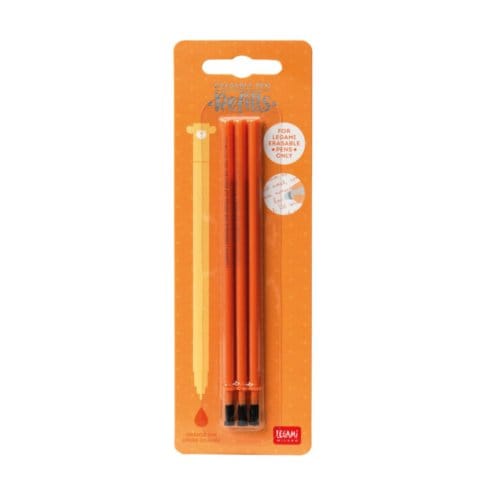 Legami Erasable Pen Refills - 3 stuks Oranje - Navulling