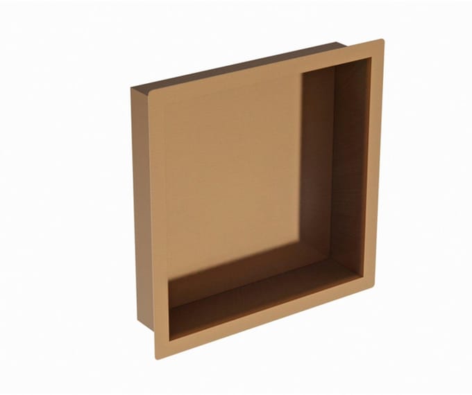 FugaFlow Eccelente Acces Inbouwnis - 30x30x7cm - Geborsteld koper