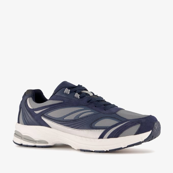 Blue Box heren sneakers donkerblauw - Maat 43 - Uitneembare zool