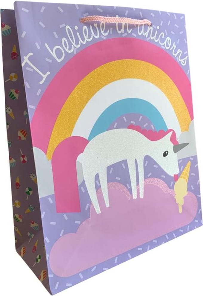 Cadeautasje - Unicorn - 32x26x12cm