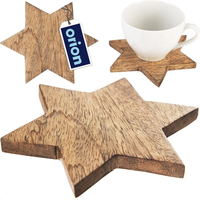 Onderzetter Houten 12,5 cm - voor Glazen