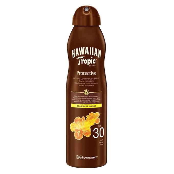 Hawaiian Tropic | Glowing Protection Spray SPF 30 UVA + UVB Protection 180 ml