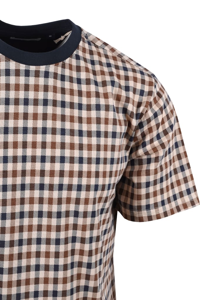 Aquascutum Iconische T-shirt Marineblauw