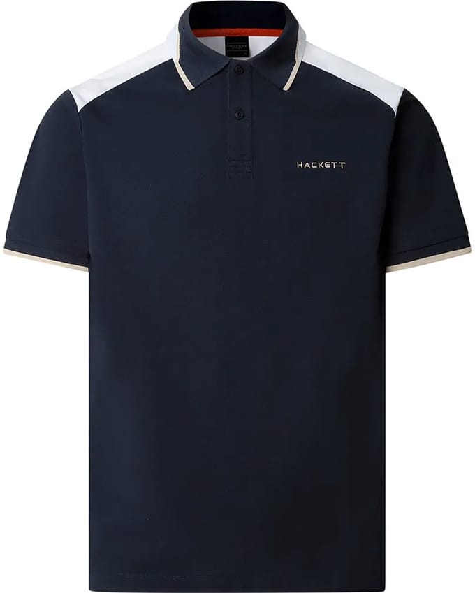 Hackett Hm5600123 Korte Mouw Poloshirt Blauw M Man