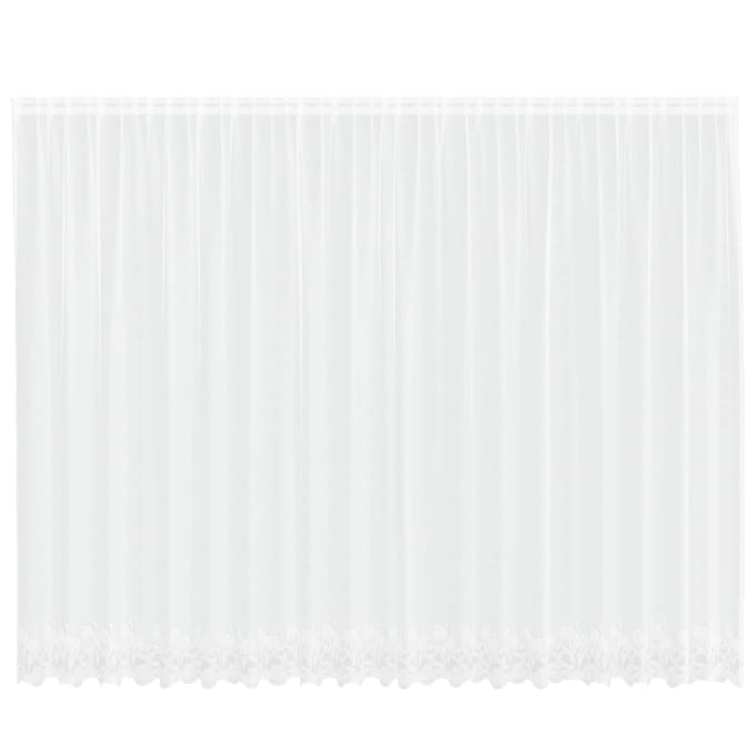 vidaXL Kantgordijn Wit 220 x 500 cm Polyester