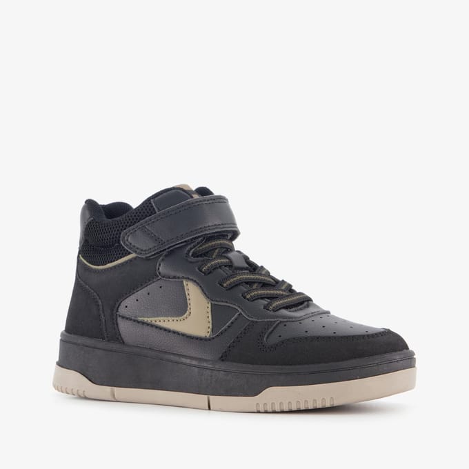Blue Box hoge jongens sneakers zwart beige - Maat 32