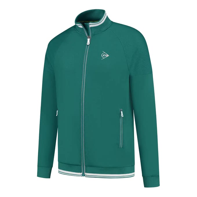 Dunlop Club Knitted Trainingsjack Heren-Donkergroen