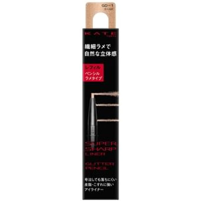 Kanebo - Kate Super Sharp Liner Glitter Pencil Refill GD-1 Gold